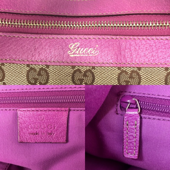 Authentic Gucci brown tote with pink leather - Picture 10 of 16